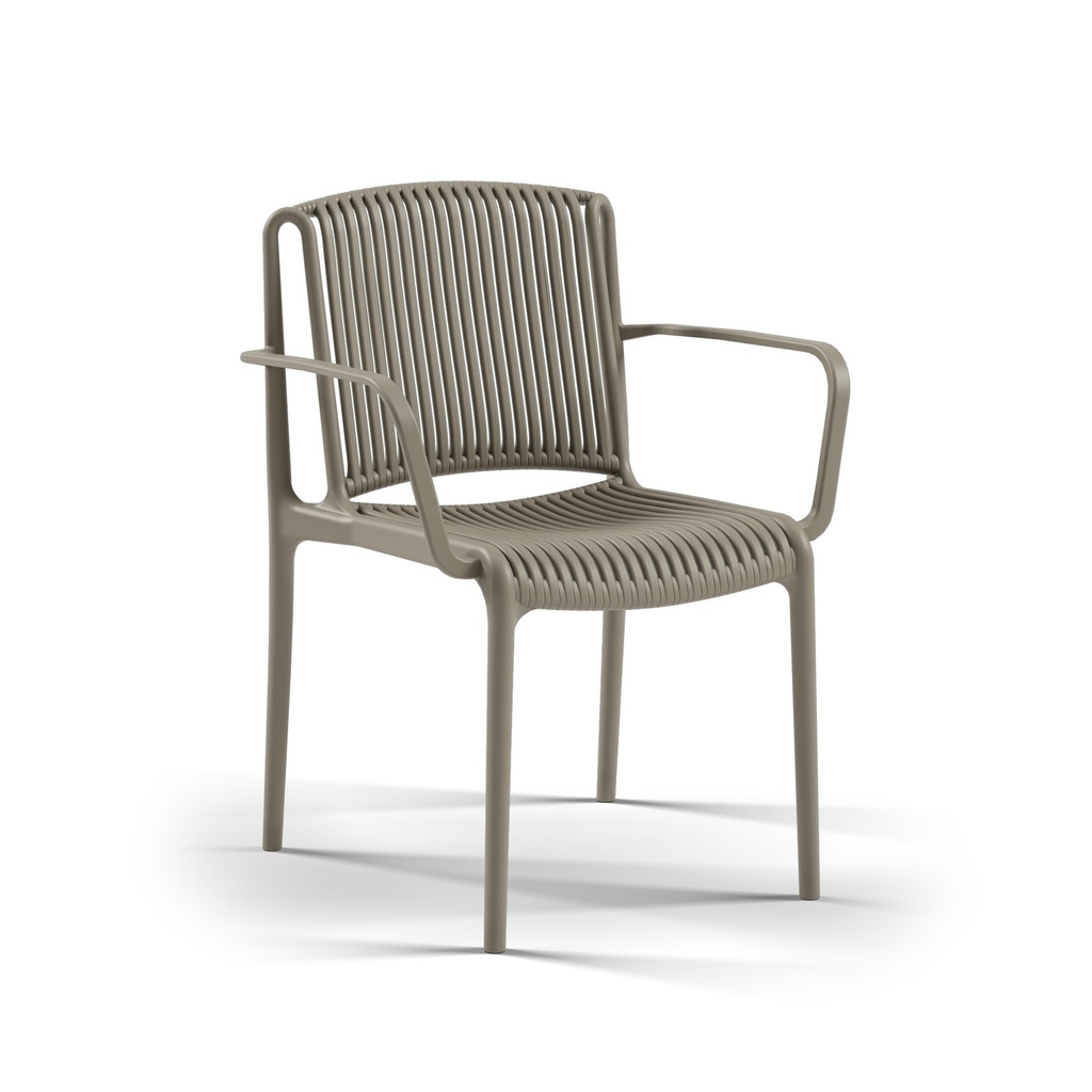 SILLA NES CON BRAZOS MARRON TILM-AC-NES-MIN