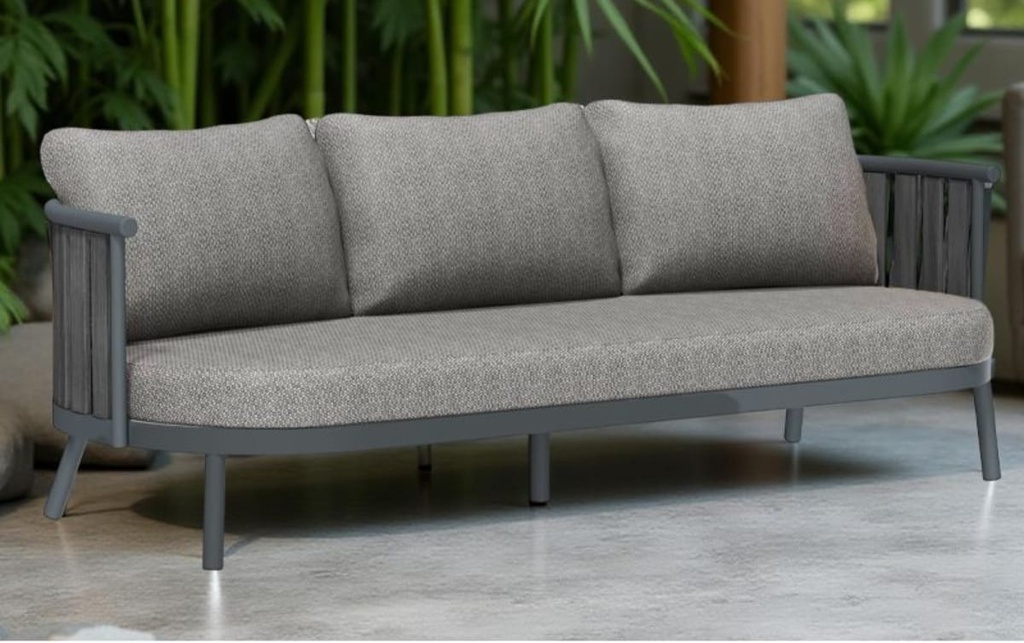 SOFA TRIPLE VATICAN GRIS J5AC5881N12ROP