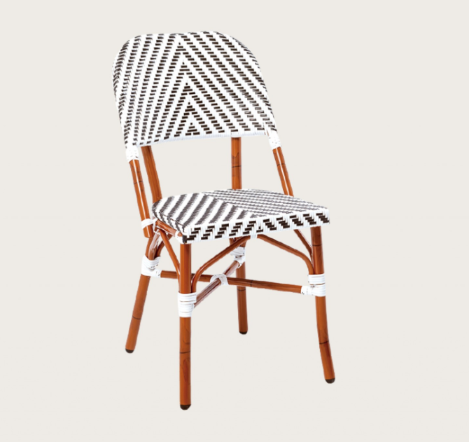 SILLA PARIS 17 SIN BRAZOS BLANCO-NEGRO J5AAC3517N01RAT