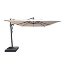 SOMBRILLA CANTILEVER  RECTANGULAR 3X4M ESTR NEGRO TELA VAINILLA C/BASE HAIAKZ34RT954253BC0519C2