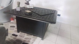 [IC313] MESA FIREPIT 42&quot; VINTAGE CUADRADA ACABADO AD SOBRE RSN CADSF42WLADRSN