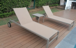 [BL219] SET 2 ASOLEADORAS Y MESA HAICLL037 CAFE BEIGE HAICLL037-BROWN