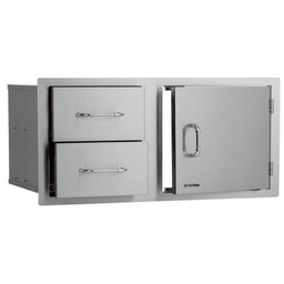 [BL448] COMPONENTE BBQ PUERTA GAVETERO DOBLE 38&quot; BUL55875 