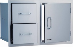 [BL447] COMPONENTE BBQ PUERTA GAVETERO DOBLE 30&quot; BUL25876 