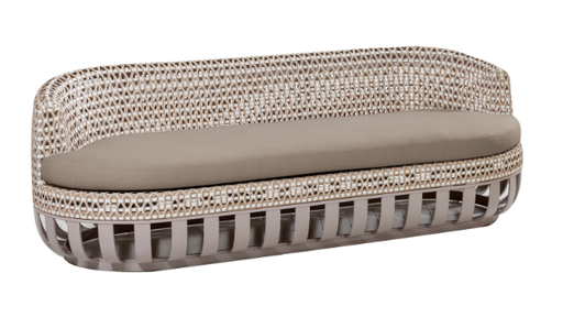 SOFA TRIPLE VASE BEIGE COJIN GRIS J5AC5363N12RAT