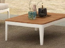 [BL3179] MESA CENTRO CHIENGMAI BLANCA SOBRE TECA 75X75X31CM J5AT5786N23TEK  