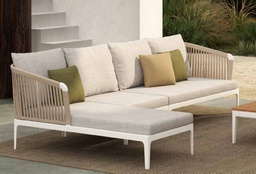 [BL3176] SOFA EN L CHIENGMAI BLANCO COJIN GRIS J5AC5321C86ROP