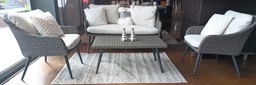 [BL5033] SET SOFA DOBLE MAYA 2 INDIVIDUALES COLOR GRIS HAI20C221S-D-17087