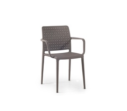 [BL5496] SILLA FAME-K CON BRAZOS TAUPE PAP901741-61