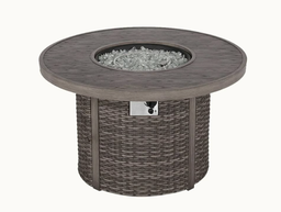 [BL5557] MESA FIREPIT CAPRI CIRCULAR FIBRA COLOR NATURAL HAI21RT058A-9692