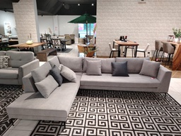 [BL5875] SOFA SECCIONAL EN L ASPREY NEW GRIS CLARO KON185314-5545