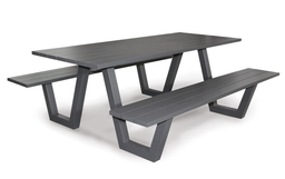 [BL5886] MESA PICNIC 200X220CM GRIS