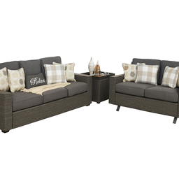 [BL6233] SET SOFA TRIPLE 1 SOFA DOBLE MESA CENTRO HAI18C35A-W-3D-KD-1