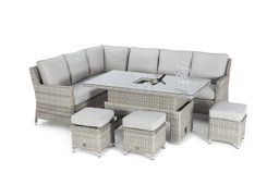 [BL6410] SET SECCIONAL EN L OXFORD MESA RECTANGULAR 3 OTO CAFE CLARO HAI24C037A-W-HH88214