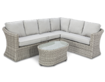 [BL6409] SOFA EN L GRANDE OXFORD MESA DE CENTRO CAFE CLARO HAI24C038A-HH9692