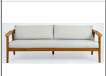 [BL6442] SOFA TRIPLE PIETRA ACABADO ACABADO COLOR CANVAS