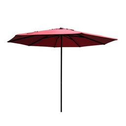 [BL6463] SOMBRILLA 3M  REDONDA POP UP ESTRUCTURA NEGRO MATE TELA RED HAIUK39308-9S-4203