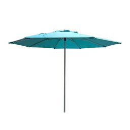 [BL6458] SOMBRILLA 3M REDONDA POP UP ESTRUCTURA PLATEADA CON TELA AQUA HAIUKP393008-2S-4216