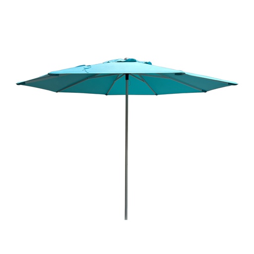 SOMBRILLA 3M REDONDA POP UP ESTRUCTURA PLATEADA CON TELA AQUA HAIUKP39300-2S-4216