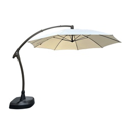 [BL6451] SOMBRILLA CANTILEVER 3.3 M ESTRUCTURA CAFE TELA VAINILLA HAIAG28AF-110S2-4253