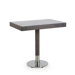 [BL6736] MESA COMEDOR PIONEER 90X90CM BASE GRAY WALNUT SOBRE SANDALEX 5168 YEC123536-124815