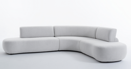 [BL6831] SOFA EN L BRAND CAFE CLARO 3A94 140X95X78 SER0110106