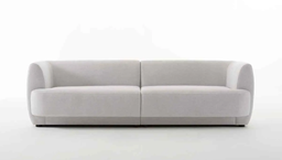 [BL6828] SOFA 3 PUESTOS AMUR GRIS CLARO 4A71 SER030110