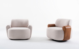 [BL6826] SOFA INDIVIDUAL GOTA GIRATORIO BLANCO 3A84 SER0360321