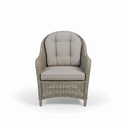 SILLA COMEDOR OXFORD CAFÉ COJIN BEIGE HAI24C036A-W-5110