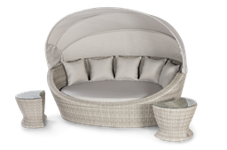 [BL6915] DAYBED OXFORD CAFE CLARO 2 MESAS LATERALES HAI20C39A-HH9692