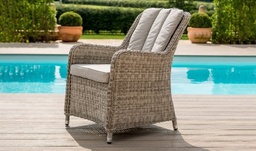 [BL6913] SILLA COMEDOR OXFORD CAFÉ COJIN BEIGE HAI24C035A-W-5110