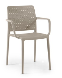 [BL6955] SILLA FAME-K CON BRAZOS BEIGE PAP901758