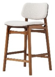 [BL6991] SILLA BAR MEGAN COLOR ALMENDRA TELA H75 SULCAD738