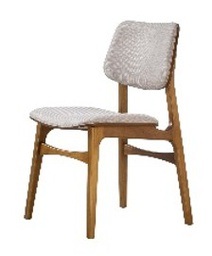 [BL6990] SILLA MEGAN COLOR ALMENDRA TELA H75 SULCAD354