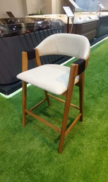 [BL6989] SILLA BAR CORDA COLOR ALMENDRA TELA H79 SULCAD742