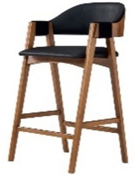 [BL6989] SILLA BAR CORDA COLOR ALMENDRA TELA H79 SULCAD742