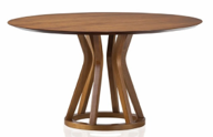 [BL6983] MESA COMEDOR TORRE COLOR ALMENDRA  150X150X77 SULMSA0868 