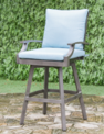 [BL7157] SILLA BAR MARTINIQUE GRIS COJIN BEIGE HAI16BC067A-15052