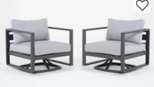 [BL7191] SET 2 MECEDORAS RAVELO MESA LATERAL GRIS